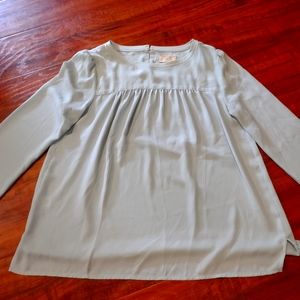 Loft, small, baby blue blouse